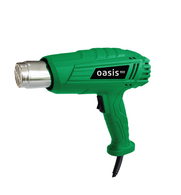 Фен строительный Oasis TG-20 Eco NEW зеленый (2000 Вт, 220/50В/Гц)  (1шт)
