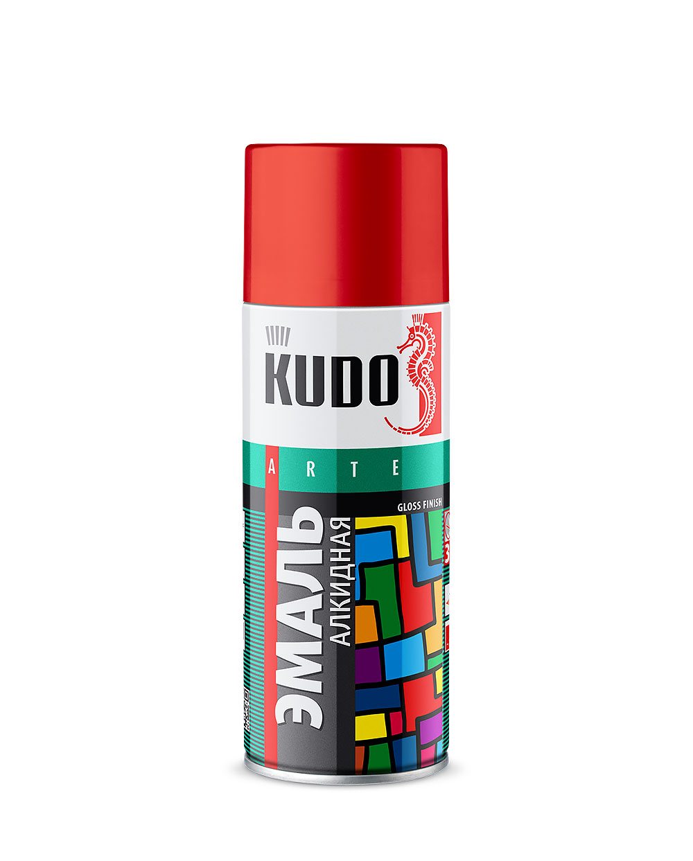KU-1003 красная эмаль универсал 520мл KUDO (1/12шт)
