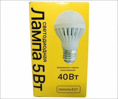 Лампа 3-ON LED 5Вт Е27 4200K колба А60 (1/10/100шт)