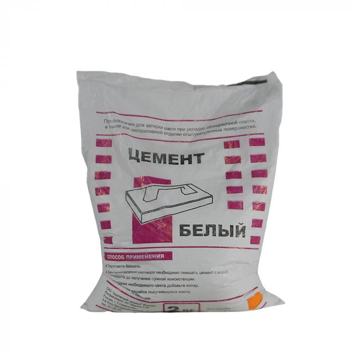 Цемент белый 2кг (10/500шт)