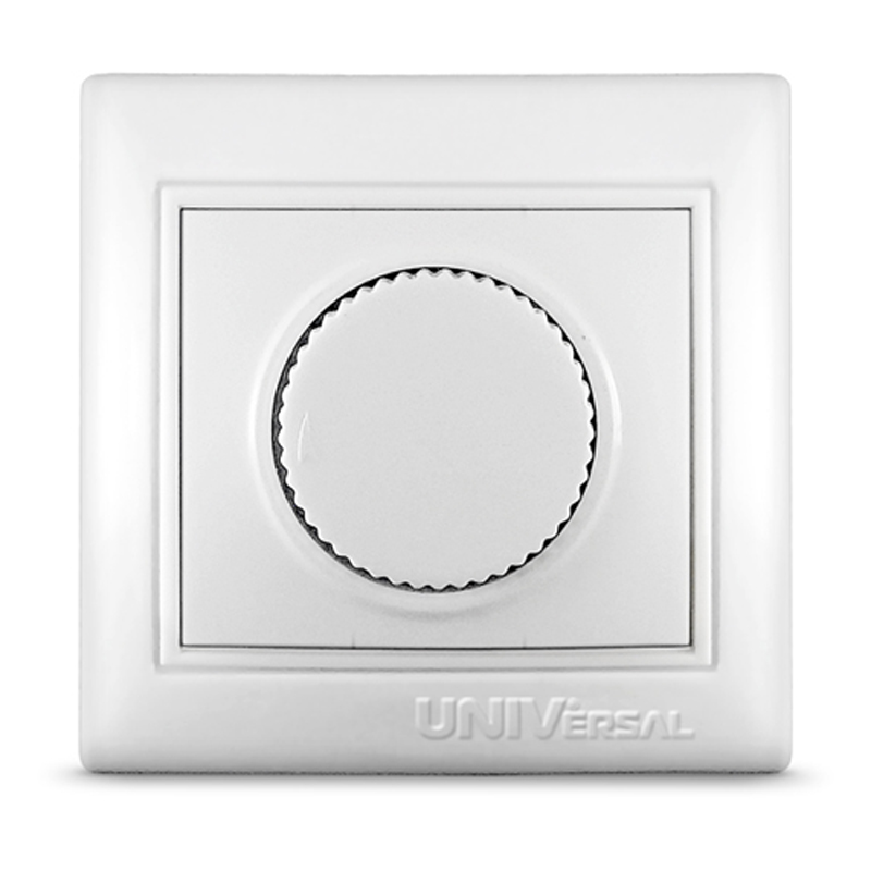 СЕВИЛЬ Светорегулятор поворотный 600Вт белый С0101 UNIVERSAL (1/10/200шт)