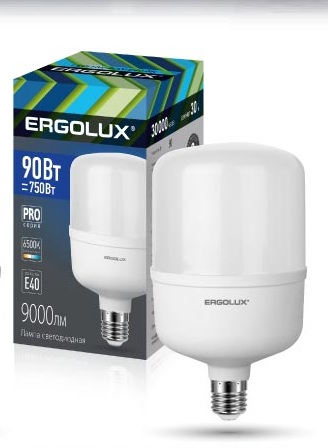 Лампа Ergolux LED HW 90Вт Е40 6500К PRO 150-260В (1/12шт)