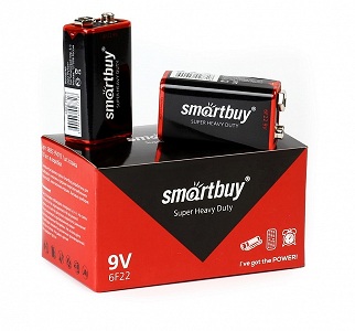 Э/п Smartbuy солевая 6F22 BL1 крона 9V (10/400шт)