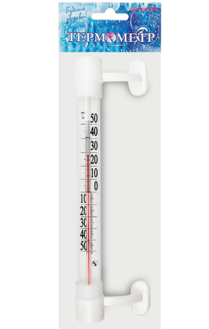 Термометр оконный на липучке Т-5 (-50/+50) (1/100шт)
