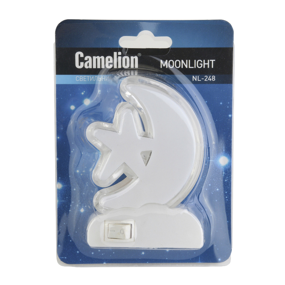 Ночник Camelion NL-248 (LED, с выкл, 220В) (1/24/96шт)