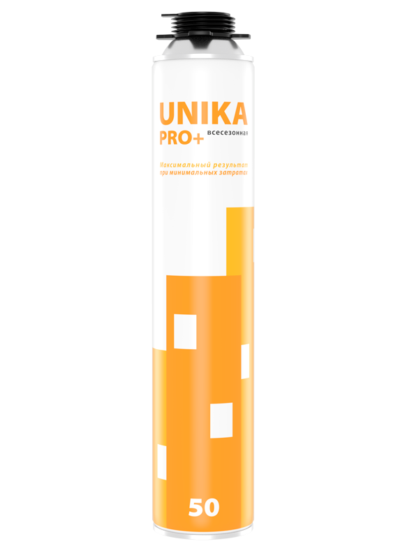 Пена монтажная профессиональная UNIKA Pro+ 50 660гр (1/12/672шт)